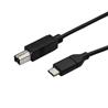 StarTech USB-C to USB-B Printer Cable - M/M - 3 m (10 ft.) - USB 2.0 (USB2CB3M)