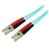 Startech Fiber Optic Cable - 10 Gb Aqua - Multimode Duplex 50/125 - LSZH - LC/LC - 2 m (A50FBLCLC2)