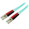 Startech Aqua OM4 Duplex Multimode Fiber Optic Cable - 100 Gb - 50/125 - LSZH - LC/LC - 3 m (450FBLCLC3)