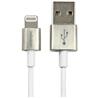 Startech USB to Lightning Cable - Apple MFi Certified - Metal - 1 m (3 ft.) - White (USBLTM1MWH)