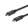 Câble Startech USB-C vers USB-C avec PD 5A - M/M - 6 pi (1,8 m) - USB 3.0 (5 Gbit/s) - Certifié USB-IF (USB315C5C6)