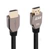 iCAN HDMI V2.1 Cable with Zinc Alloy Connectors, W/Ethernet, 3D, 8K, 48Gbps, Dynamic HDR, eARC, Game Mode VRR, M/M, 2M, Black