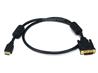 MONOPRICE 3ft 28AWG High Speed HDMI to DVI Adapter Cable, Black