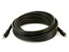 Monoprice 15ft Premium 3.5mm Stereo Male to 3.5mm Stereo Male 22AWG Cable (Gold Plated) - Black