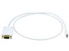 Monoprice 3ft 32AWG Mini DisplayPort to VGA Cable, White(Open Box)