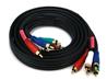 Monoprice 6ft 22AWG 5-RCA Component Video/Audio Coaxial Cable (RG-59/U) - Black(Open Box)