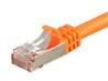 Monoprice Entegrade Series Cat7 Double Shielded (S/FTP) Ethernet Patch Cable - Snagless RJ45, 600MHz, 10G, 26AWG, 2ft, Orang...