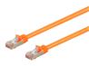 Monoprice Entegrade Series Cat7 Double Shielded (S/FTP) Ethernet Patch Cable - Snagless RJ45, 600MHz, 10G, 26AWG, 2ft, Orang...