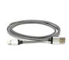 LBT 4 FT Cable Black & White USB A to Lightning Knitted Aluminum Connector (LBT098)