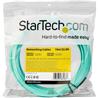 StarTech 10m OM4 LC to LC Multimode Duplex Fiber Optic Patch Cable- Aqua - 50/125 - Fiber Optic Cable - 40/100Gb - LSZH (450FBL