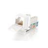 C2G 180 Deg. Cat6 RJ45 UTP Keystone Jack - White (35210)