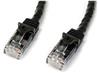 STARTECH Snagless Cat6 UTP Patch Cable (Black) - 10 ft. (N6PATCH10BK)