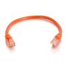 Câble de raccordement de réseau non blindé Cat5e de Cables To Go à dégagement rapide sans accrocs, orange