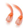 Câble de raccordement de réseau non blindé Cat5e de Cables To Go à dégagement rapide sans accrocs, orange