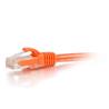 Câble de raccordement de réseau non blindé Cat5e de Cables To Go à dégagement rapide sans accrocs, orange