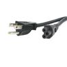 StarTech 10 ft Standard Laptop Power Cord |NEMA 5-15P to C5 ,Black (PXT101NB3S10)