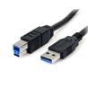 StarTech 6 ft Black SuperSpeed USB 3.0 Cable A to B |M/M ,Type A Male USB, Type B Male USB |6ft, Black(USB3SAB6BK)