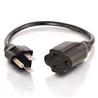 Cables To Go 16 AWG Outlet Saver Power Extension Cord 2ft (NEMA 5-15P to NEMA 5-15R) (29929)