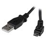 StarTech1m Micro USB Cable - A to Up Angle Micro B - 3.3 ft.(USBAUB1MU)