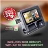 GekoGear Orbit D110 Dash Cam | 2-Channel Dual View Dashcam (1080p Full