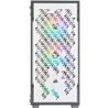 CORSAIR iCUE 220T RGB Airflow Tempered Glass Mid-Tower Smart Case, White(Open Box)