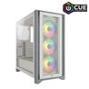 CORSAIR iCUE 4000X RGB Tempered Glass Mid-Tower ATX Case, White(Open Box)