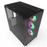 ARMOURY C701 Mid Tower Chassis with 4mm Tempered Glass | Pre-Installed 3x ARGB 120mm Fans & Controller(Open Box)