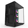 ARMOURY C701 Mid Tower Chassis with 4mm Tempered Glass | Pre-Installed 3x ARGB 120mm Fans & Controller(Open Box)