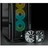 CORSAIR iCUE 5000T RGB Tempered Glass Mid-Tower Smart Case, Black