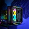 CORSAIR iCUE 5000T RGB Tempered Glass Mid-Tower Smart Case, Black