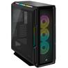 CORSAIR iCUE 5000T RGB Tempered Glass Mid-Tower Smart Case, Black