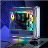 CORSAIR iCUE 5000T RGB Tempered Glass Mid-Tower Smart Case, White