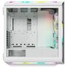 CORSAIR iCUE 5000T RGB Tempered Glass Mid-Tower Smart Case, White