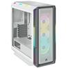 CORSAIR iCUE 5000T RGB Tempered Glass Mid-Tower Smart Case, White