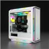 CORSAIR iCUE 5000T RGB Tempered Glass Mid-Tower Smart Case, White