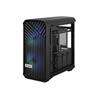 FRACTAL DESIGN Torrent Compact RGB Black TG Light Tempered Glass High-Airflow ATX Computer Case(Open Box)