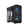 FRACTAL DESIGN Torrent Compact RGB Black TG Light Tempered Glass High-Airflow ATX Computer Case(Open Box)