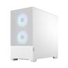 FRACTAL DESIGN Pop Mini Air RGB White TG mATX High-Airflow Clear Tempered Glass Window Mid Tower Computer Case