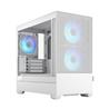 FRACTAL DESIGN Pop Mini Air RGB White TG mATX High-Airflow Clear Tempered Glass Window Mid Tower Computer Case