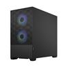 FRACTAL DESIGN Pop Mini Air RGB Black TG mATX High-Airflow Clear Tempered Glass Window Mid Tower Computer Case(Open Box)