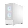 FRACTAL DESIGN Pop Air RGB White TG ATX High-Airflow Clear Tempered Glass Window Mid Tower Computer Case(Open Box)