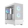 FRACTAL DESIGN Pop Air RGB White TG ATX High-Airflow Clear Tempered Glass Window Mid Tower Computer Case(Open Box)