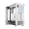 FRACTAL DESIGN Pop Air RGB White TG ATX High-Airflow Clear Tempered Glass Window Mid Tower Computer Case(Open Box)