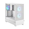 FRACTAL DESIGN Pop Air RGB White TG ATX High-Airflow Clear Tempered Glass Window Mid Tower Computer Case(Open Box)