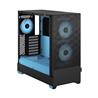 FRACTAL DESIGN Pop Air RGB Black Cyan Core TG ATX High-Airflow Clear Tempered Glass Window Mid Tower Computer Case