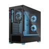 FRACTAL DESIGN Pop Air RGB Black Cyan Core TG ATX High-Airflow Clear Tempered Glass Window Mid Tower Computer Case