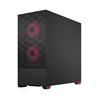 FRACTAL DESIGN Pop Air RGB Black Magenta Core TG ATX High-Airflow Clear Tempered Glass Window Mid Tower Computer Case