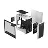 FRACTAL DESIGN Focus 2 White ATX mATX Mini ITX Clear Tinted Tempered Glass Mid Tower Computer Case