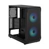 FRACTAL DESIGN Focus 2 RGB Black ATX mATX Mini ITX Clear Tinted Tempered Glass Mid Tower Computer Case