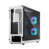 Fractal Design Focus 2 RGB White ATX mATX Mini ITX Clear Tinted Tempered Glass Mid Tower Computer Case(Open Box)